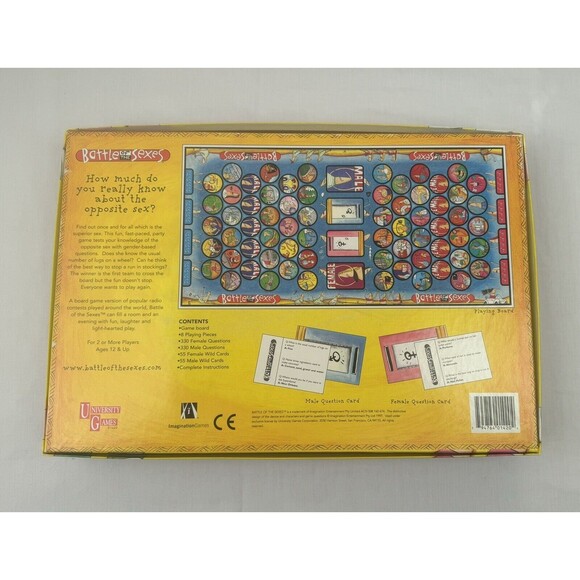 Battle of the Sexes Board Game 1997 University Games Vintage 1ST Edition - Picture 7 of 7